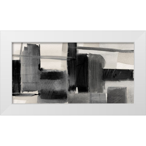 Shadows in the Evening White Modern Wood Framed Art Print by Jill, Susan