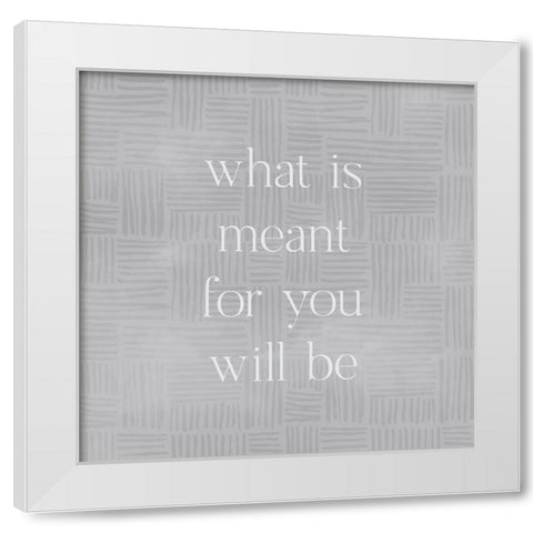Will Be White Modern Wood Framed Art Print by Designs, CAD
