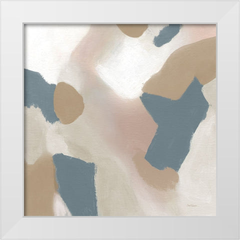 Fall Embrace White Modern Wood Framed Art Print by Robinson, Carol