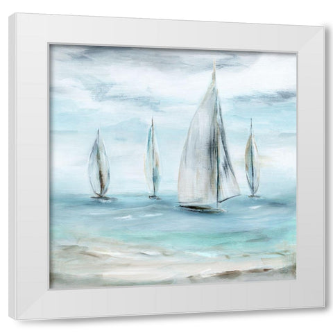 Soft Summer Wind II White Modern Wood Framed Art Print by Dunlap, Marilyn