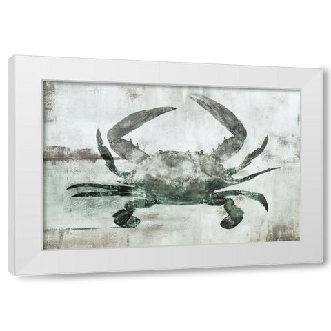 Neutral Crab I White Modern Wood Framed Art Print by Nan