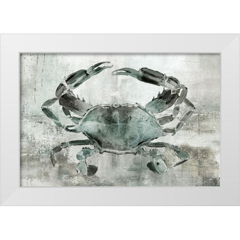 Neutral Crab II White Modern Wood Framed Art Print by Robinson, Carol