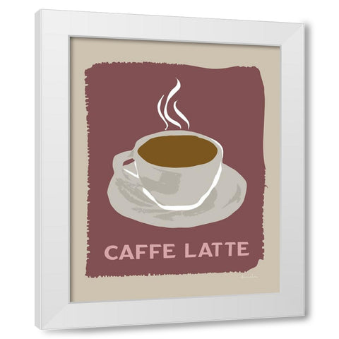 Modern Coffee III White Modern Wood Framed Art Print by Santiago, Daniela