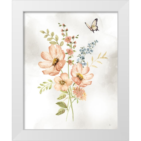 Summer Arrangement II White Modern Wood Framed Art Print by Nan