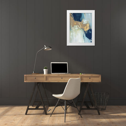 Golden Edge of Summer White Modern Wood Framed Art Print by Jill, Susan
