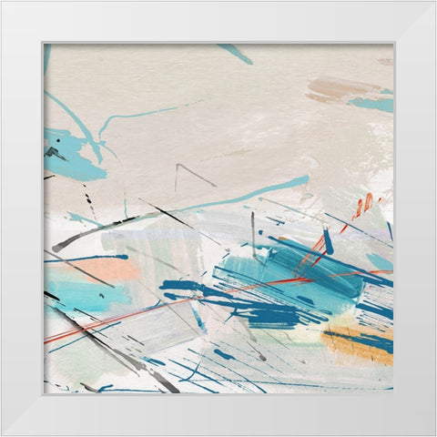 Stops Along the Way II White Modern Wood Framed Art Print by Jill, Susan