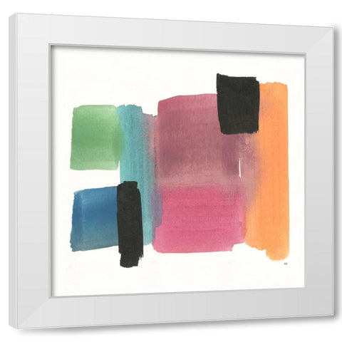 Organic Block I White Modern Wood Framed Art Print by Jill, Susan
