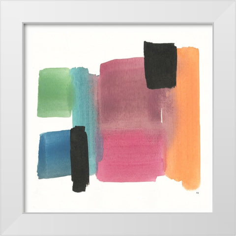 Organic Block I White Modern Wood Framed Art Print by Jill, Susan