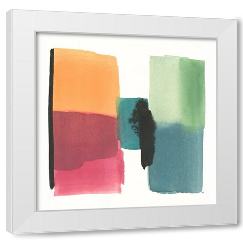 Organic Block II White Modern Wood Framed Art Print by Jill, Susan