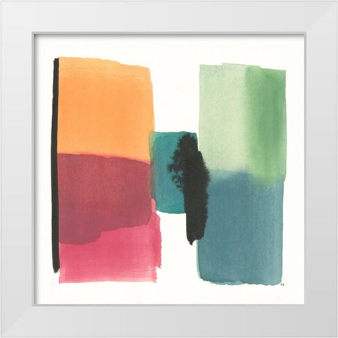 Organic Block II White Modern Wood Framed Art Print by Jill, Susan