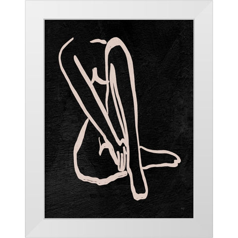 Figure in Dark I White Modern Wood Framed Art Print by Jill, Susan