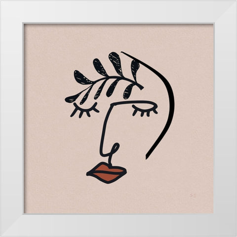 A Sigh White Modern Wood Framed Art Print by Jill, Susan