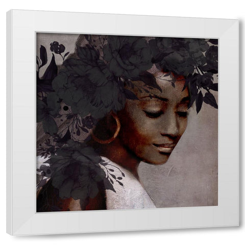 Grace I White Modern Wood Framed Art Print by Robinson, Carol