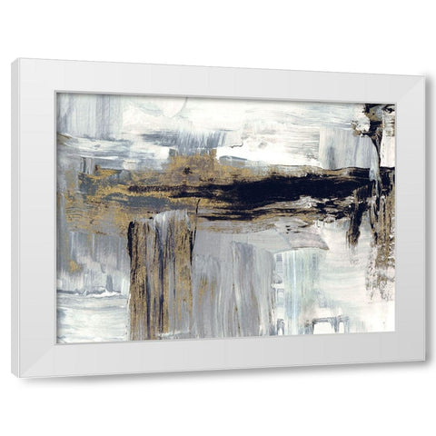 Tranquil Falls White Modern Wood Framed Art Print by Jill, Susan