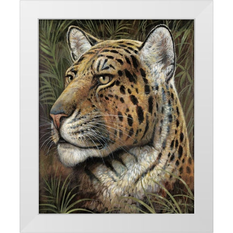 Spotted Beauty White Modern Wood Framed Art Print by Manning, Ruane