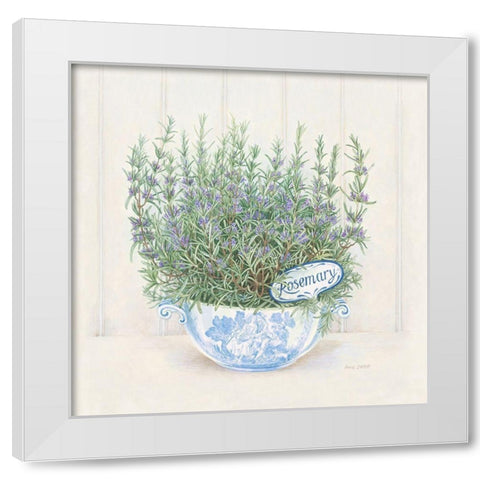 Rosemary White Modern Wood Framed Art Print by Searle, Anne