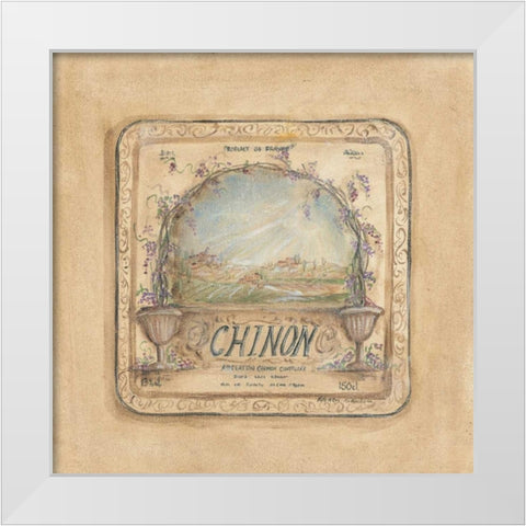 Chinon White Modern Wood Framed Art Print by McRostie, Kate