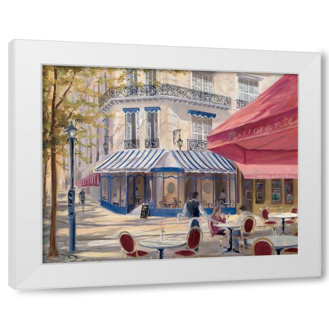 Laterna Romantico White Modern Wood Framed Art Print by Saxe, Carol