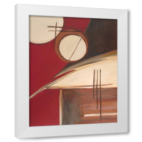 Circa Design II White Modern Wood Framed Art Print by Alldredge, Joy