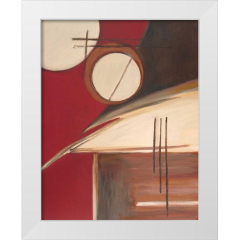 Circa Design II White Modern Wood Framed Art Print by Alldredge, Joy