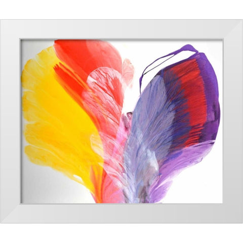 The Beginning White Modern Wood Framed Art Print by Segrest, Jane