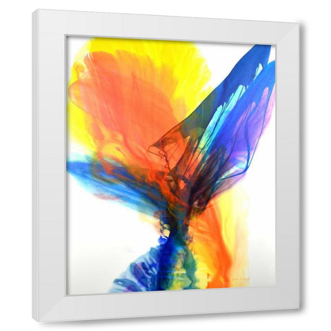 New Beginnings White Modern Wood Framed Art Print by Segrest, Jane