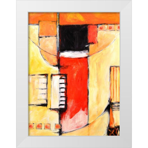 Let It Go II White Modern Wood Framed Art Print by Segrest, Jane
