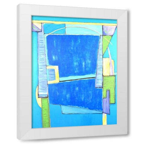 Land Plan - Winter White Modern Wood Framed Art Print by Segrest, Jane