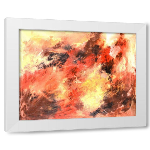 Autumn Bliss White Modern Wood Framed Art Print by Segrest, Jane