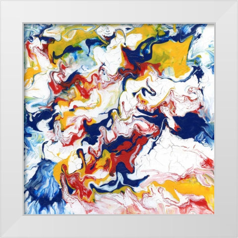 The Edge White Modern Wood Framed Art Print by Segrest, Jane