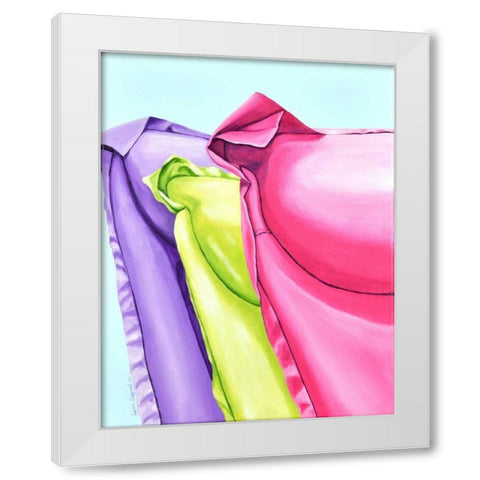 In The Middle White Modern Wood Framed Art Print by Segrest, Jane