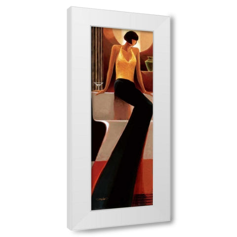 Mystique White Modern Wood Framed Art Print by Mallett, Keith