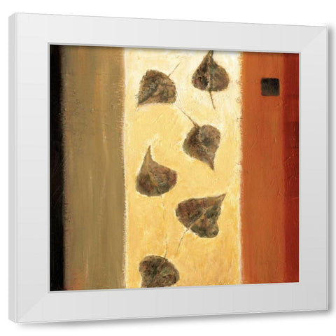 Leaf Innuendo II White Modern Wood Framed Art Print by Salemink-Roos, Ursula