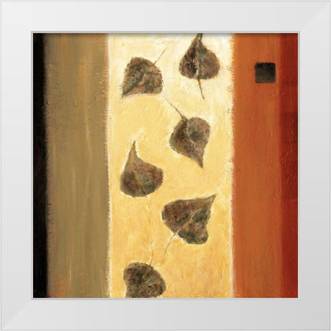Leaf Innuendo II White Modern Wood Framed Art Print by Salemink-Roos, Ursula