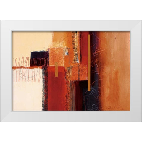 African Jewels I White Modern Wood Framed Art Print by Barnes, Natasha
