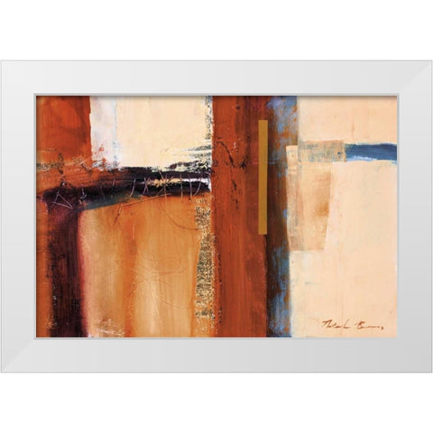 African Jewels II White Modern Wood Framed Art Print by Barnes, Natasha
