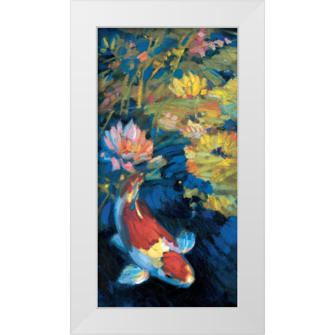 Asian Serenity I White Modern Wood Framed Art Print by Ostlund, Leif
