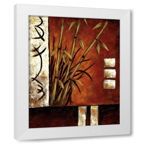 Russet Silhouette II White Modern Wood Framed Art Print by Sewell, Krista