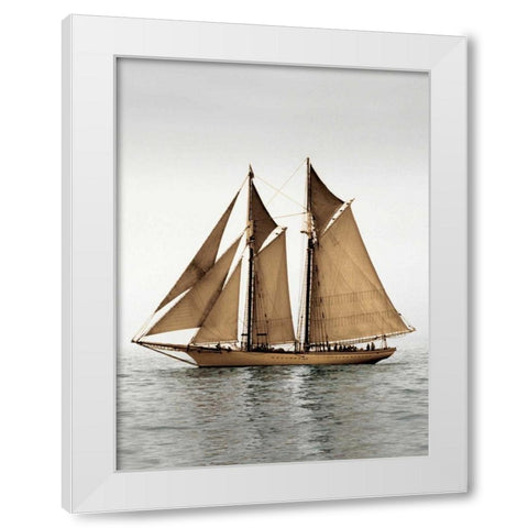 Mystic Journey I White Modern Wood Framed Art Print by LeBlanc, Frederick J.