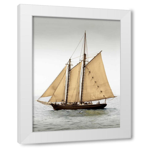 Mystic Journey II White Modern Wood Framed Art Print by LeBlanc, Frederick J.