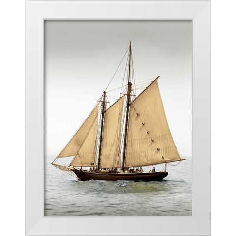 Mystic Journey II White Modern Wood Framed Art Print by LeBlanc, Frederick J.