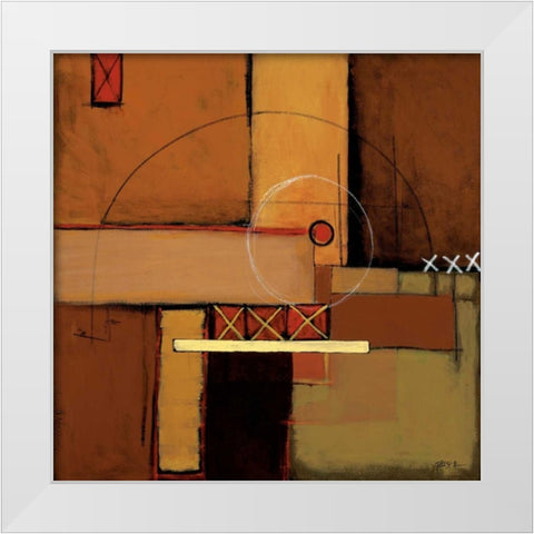 Aerial View II White Modern Wood Framed Art Print by St.Germain, Patrick