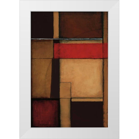 Gateways II White Modern Wood Framed Art Print by St.Germain, Patrick