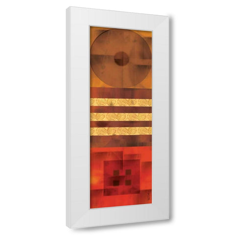 Endurance White Modern Wood Framed Art Print by Venter, Tandi