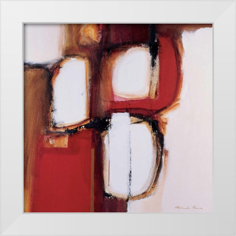 African Kraal White Modern Wood Framed Art Print by Barnes, Natasha