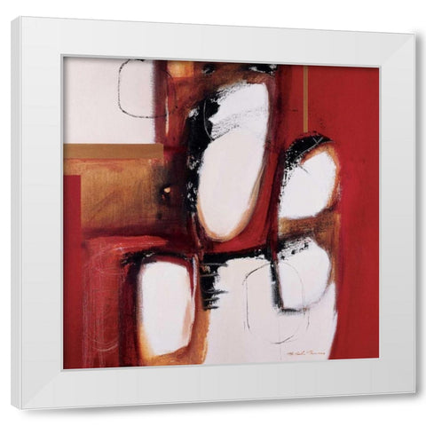The Drum White Modern Wood Framed Art Print by Barnes, Natasha
