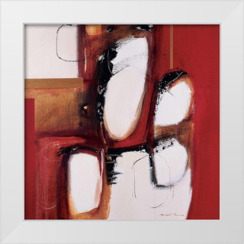 The Drum White Modern Wood Framed Art Print by Barnes, Natasha