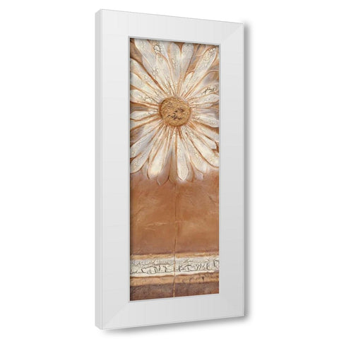 Flower Power II White Modern Wood Framed Art Print by Darlington, Kerry
