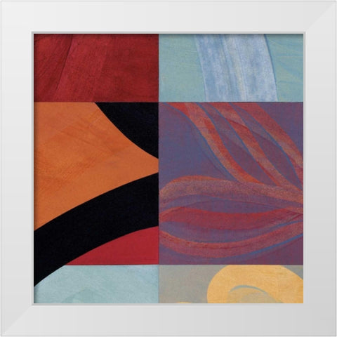 Synergistic Interchange II White Modern Wood Framed Art Print by Emery, Leslie