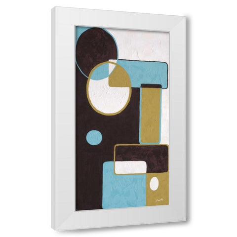 Effervescence I White Modern Wood Framed Art Print by St. Amant, Yvette